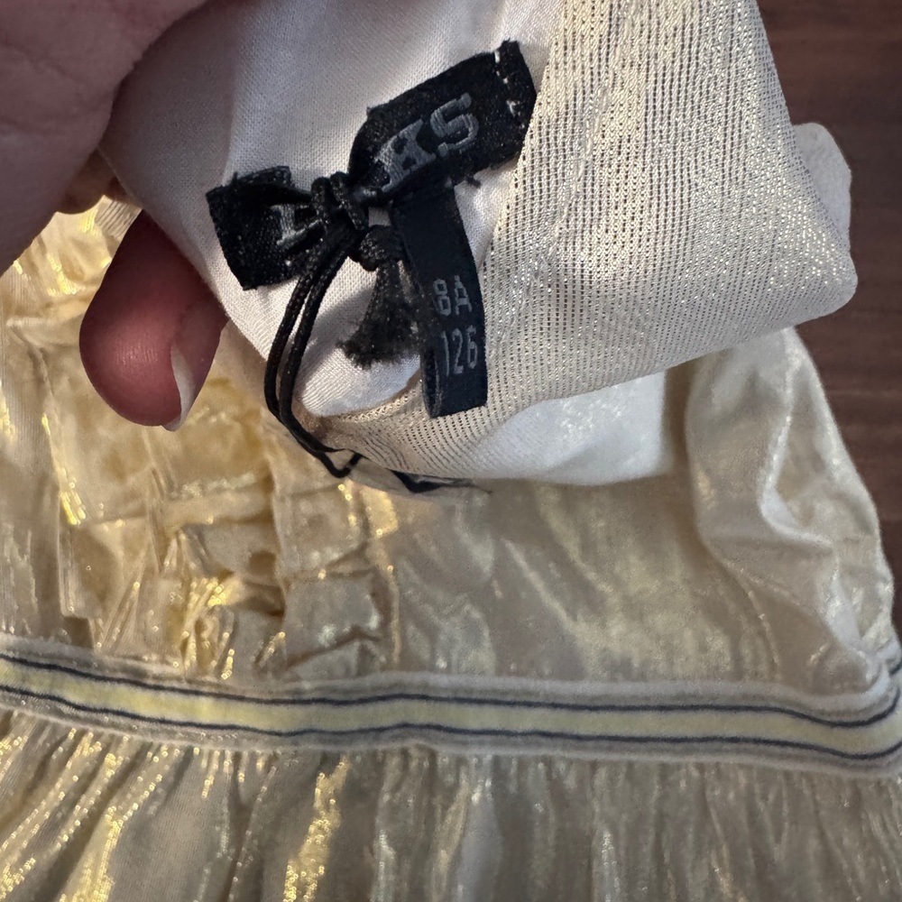 Ikks Cream Lurex Dress - Picture 4 of 4